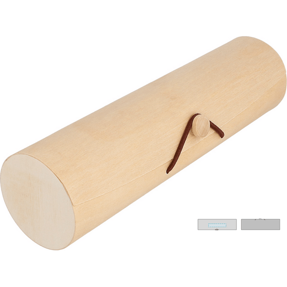 Cylindrical Case for 7/9 Macarons Wood